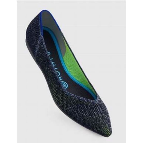 ROTHY'S METALLIC LATTICE STITCH " THE POINT" BRAND NEW 10.5 - Picture 5 of 5